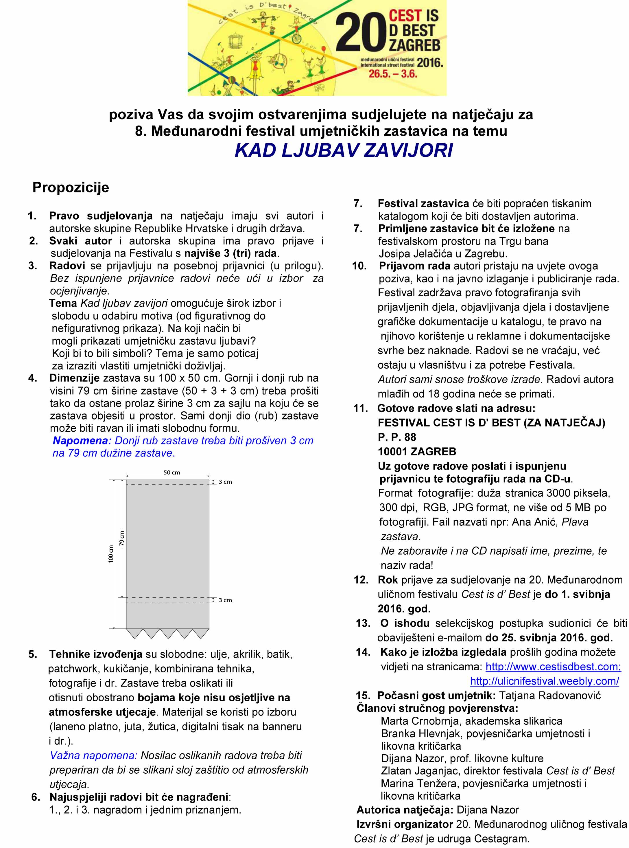 20 Natjecaj Festival umjetnickih zastavica 2016 1